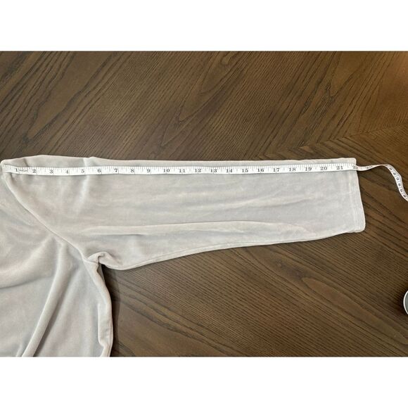 Women's Pure J. Jill Gray Velour Crushed Velvet V-Neck Long Sleeved Tunic Size L - Picture 11 of 11